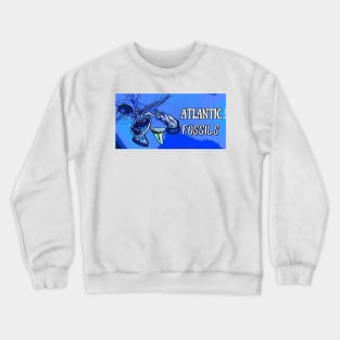 Jellyfish Underwater with Atlantic Fossils Shark Tooth Crewneck Sweatshirt